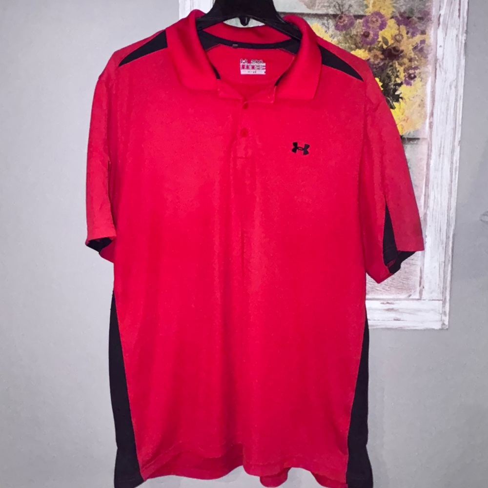 Under ARMOUR Loose Fit Heatgear 2XL Red Dry-Fit